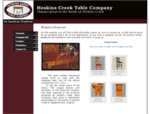 Tablet Screenshot of hoskinscreektable.com